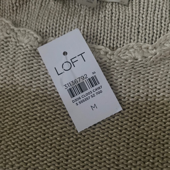 LOFT striped boatneck sweater size M - Picture 9 of 10